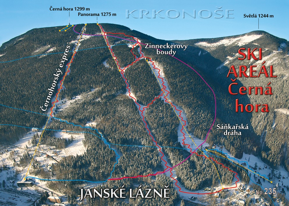 Janské Lázně – ski areál Černá hora