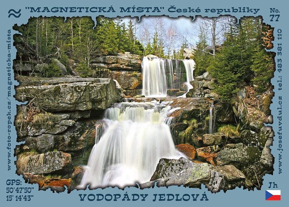 Magnetická místa ČR – Vodopády Jedlová