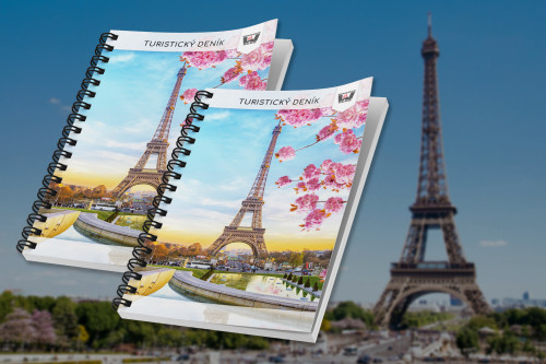 Turistický deník s Eiffelovkou