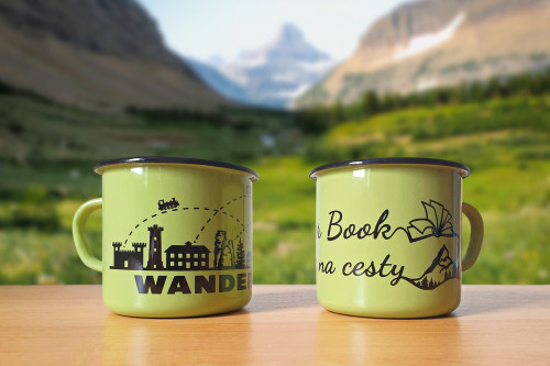 Smaltované hrnky Wander Book