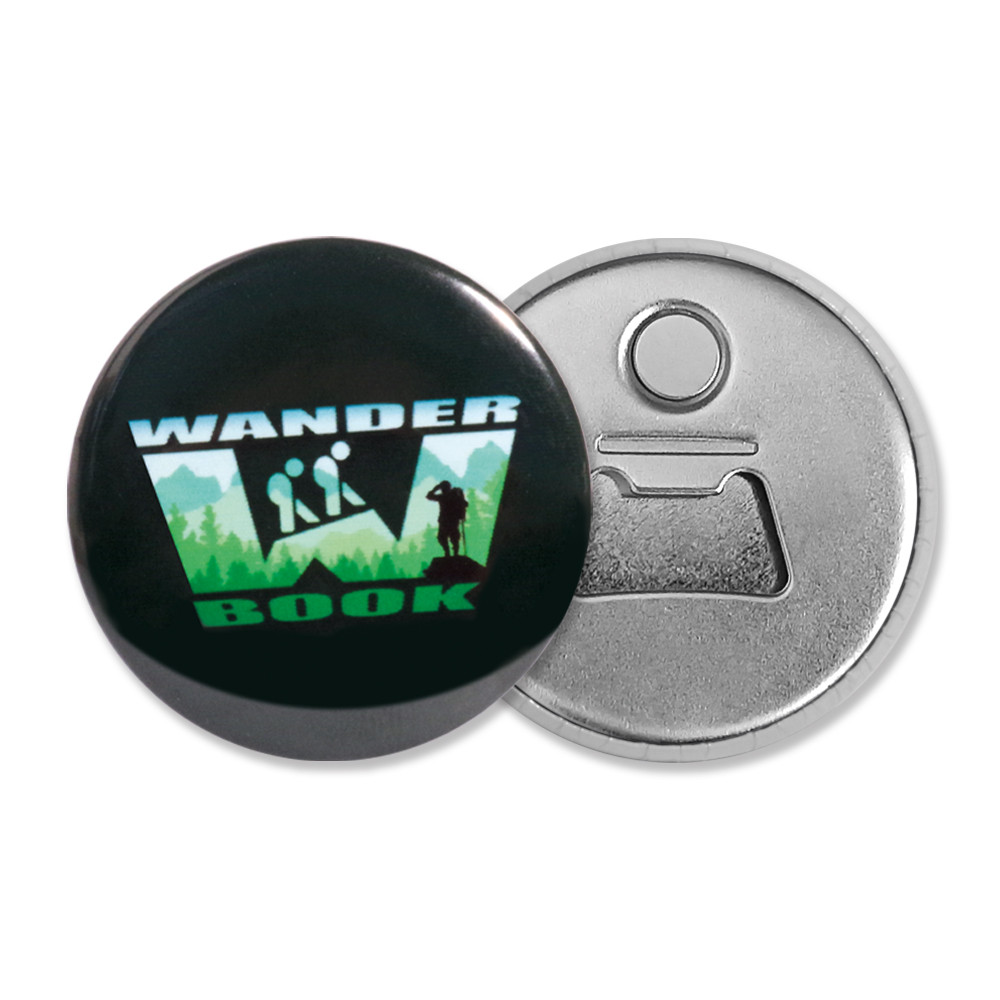 Button s magnetem a otvírákem