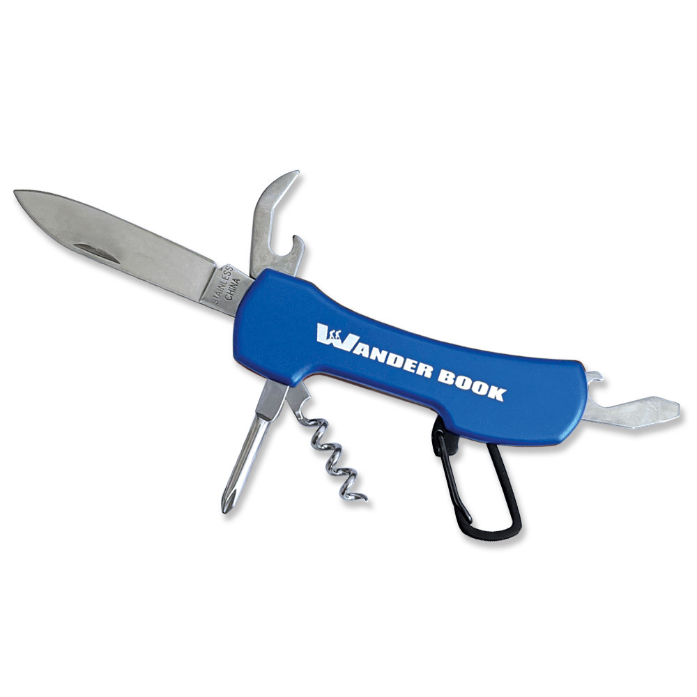 Multifunkční kapesní nůž – modrý 5v1