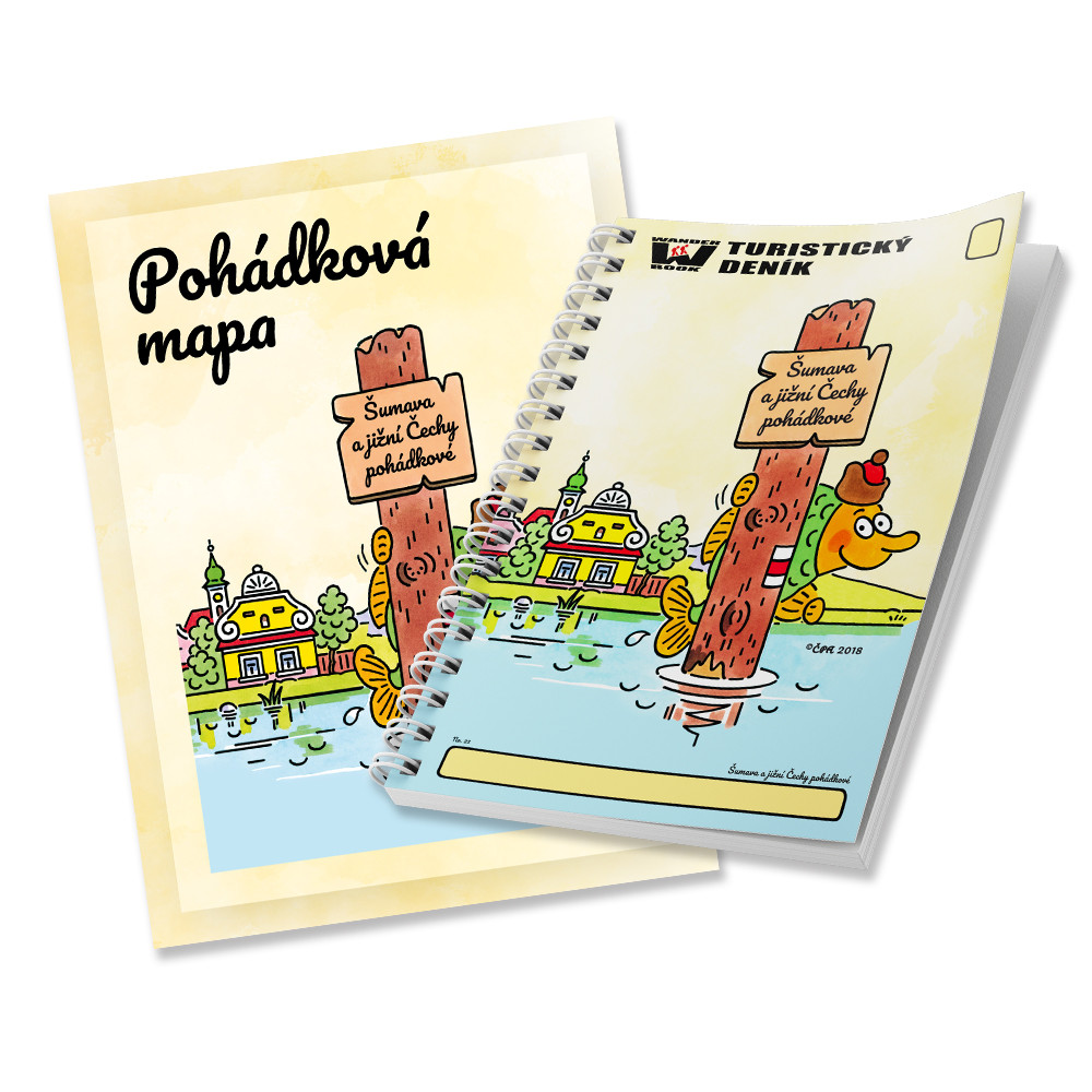 Turistický deník + mapa Šumava a jižní Čechy pohádkové