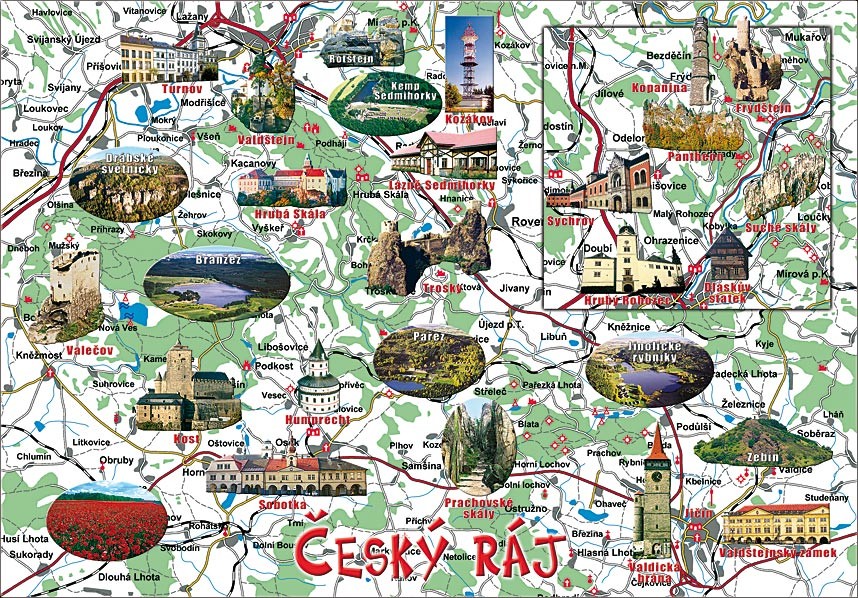 Mapa Český ráj