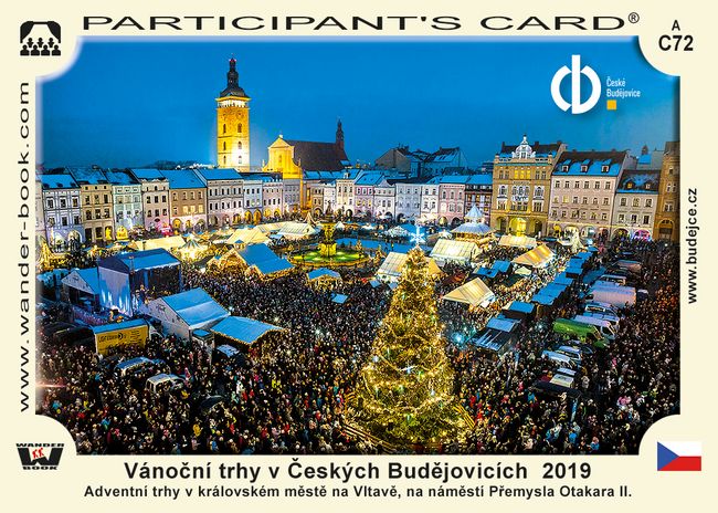 Vánoční trhy v Českých Budějovicích 2019