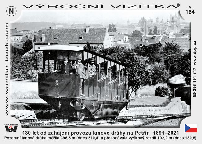 130 let od zahájení provozu lanové dráhy na Petřín  1891–2021