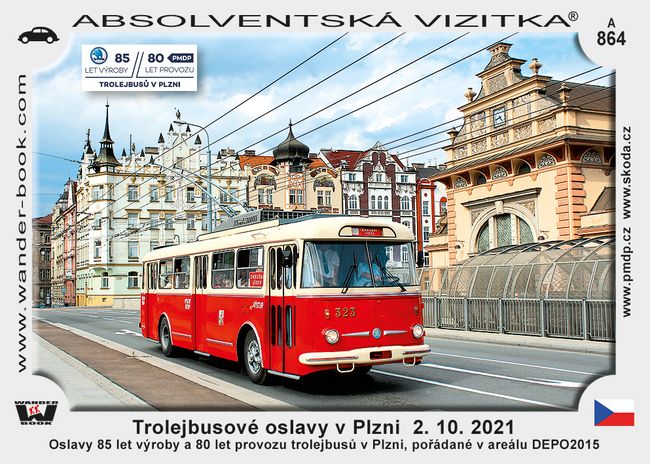 Trolejbusové oslavy v Plzni  2. 10. 2021
