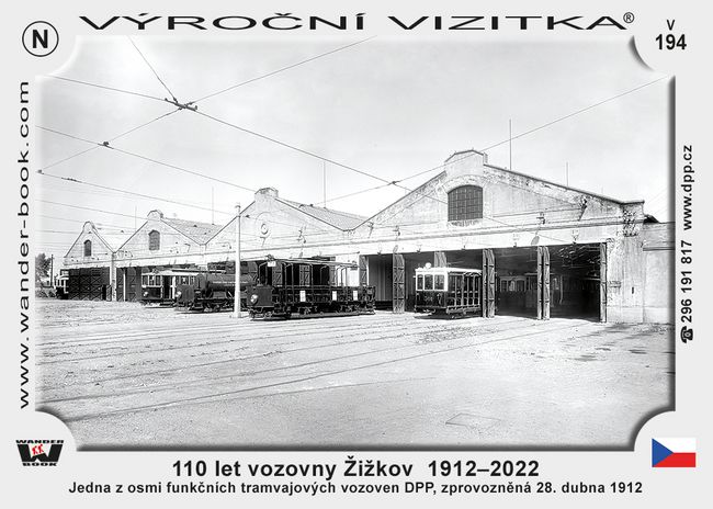 110 let vozovny Žižkov  1912–2022