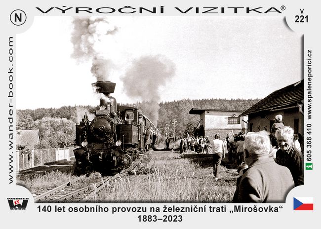 140 let osobního provozu na železniční trati „Mirošovka“ 1883–2023