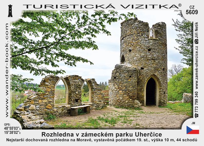 Rozhledna v zámeckém parku Uherčice