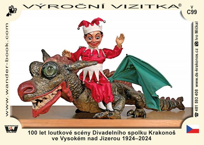 100 let loutkové scény Divadelního spolku Krakonoš  ve Vysokém nad Jizerou 1924–2024