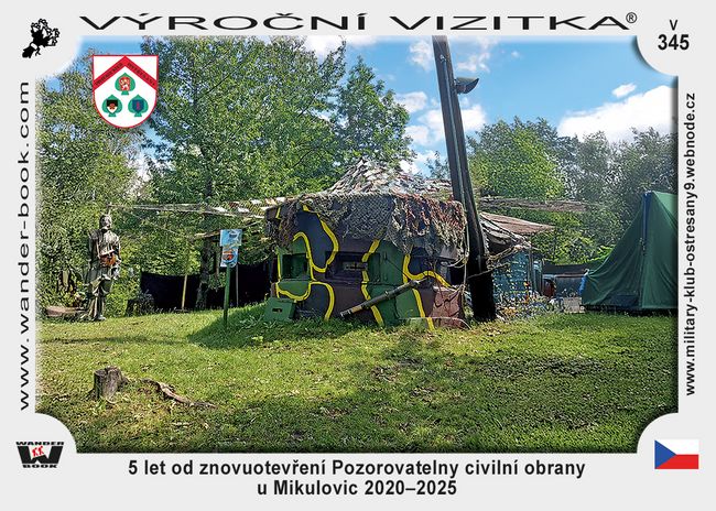 5 let od znovuotevření Pozorovatelny civilní obrany u Mikulovic 2020–2025