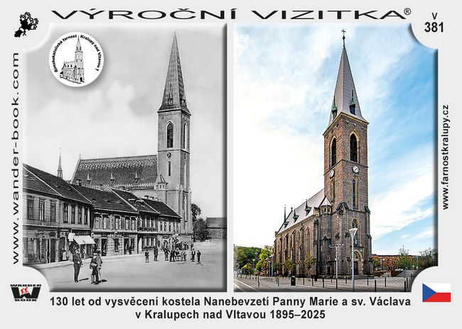130 let od vysvěcení kostela Nanebevzetí Panny Marie a sv. Václava v Kralupech nad Vltavou 1895–2025