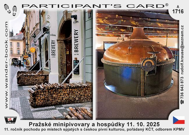 Pražské minipivovary a hospůdky 11. 10. 2025