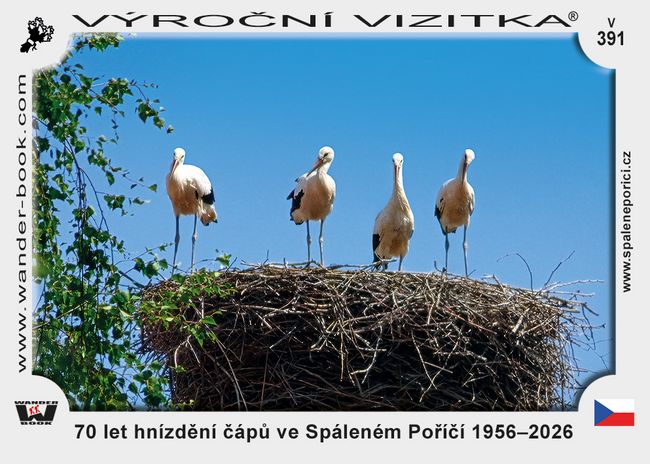 70 let hnízdění čápů ve Spáleném Poříčí 1956–2026
