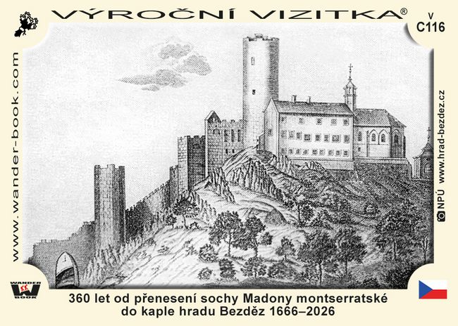 360 let od přenesení sochy Madony montserratské do kaple hradu Bezděz 1666–2026