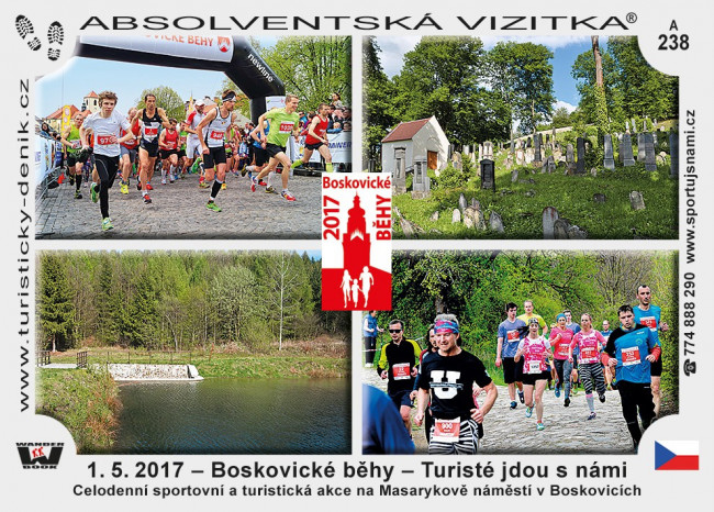 1. 5. 2017 - Boskovické běhy - Turisté jdou s námi