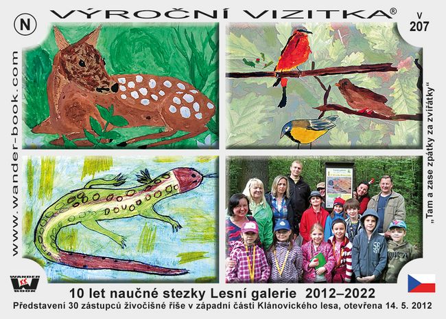 10 let naučné stezky Lesní galerie  2012–2022