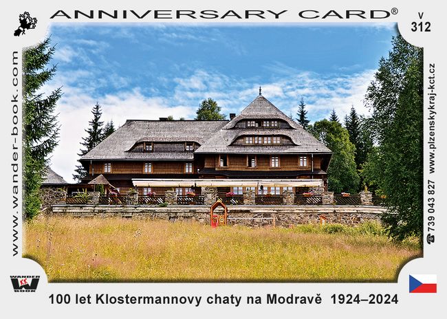 100 let Klostermannovy chaty na Modravě  1924–2024