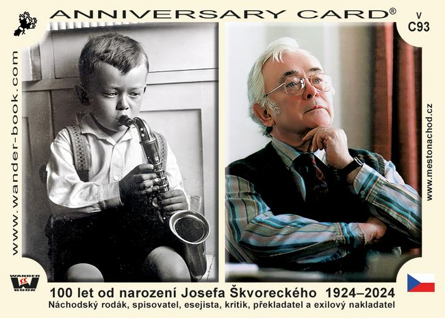 100 let od narození Josefa Škvoreckého  1924–2024
