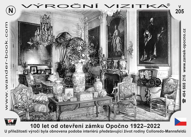 100 let od otevření zámku Opočno 1922–2022