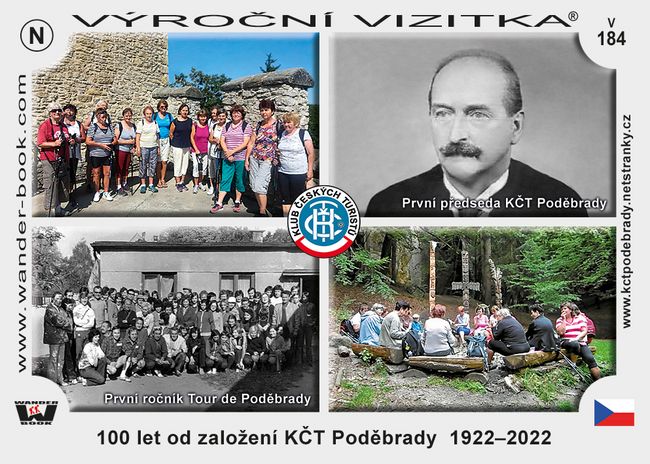 100 let od založení KČT Poděbrady  1922–2022