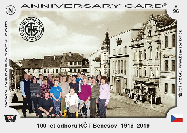 100 let odboru KČT Benešov  1919–2019