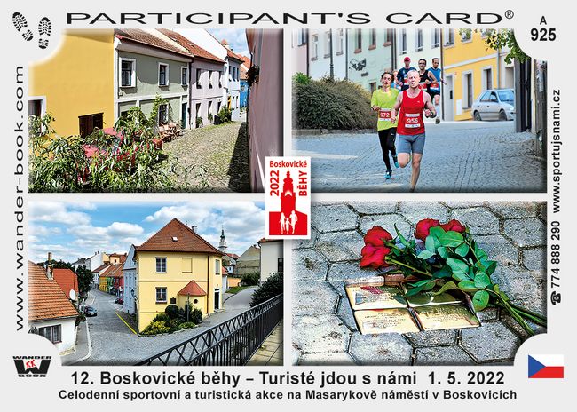 12. Boskovické běhy – Turisté jdou s námi  1. 5. 2022