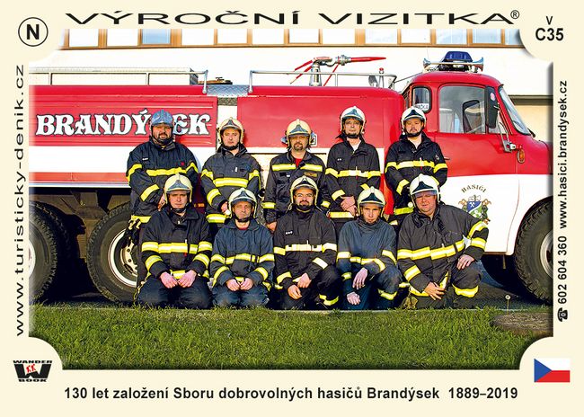 130 let založení Sboru dobrovolných hasičů Brandýsek  1889–2019