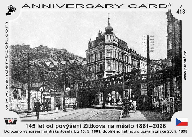 145 let od povýšení Žižkova na město 1881–2026