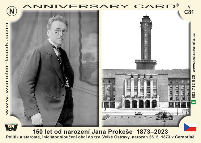 150 let od narození Jana Prokeše  1873–2023