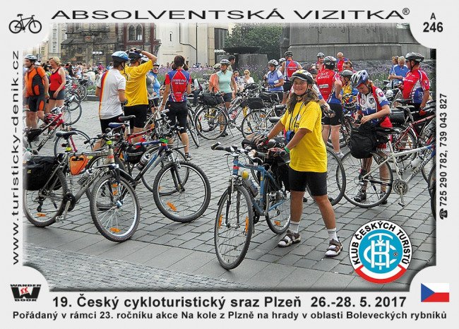 19. Český cykloturistický sraz Plzeň 26. - 28. 5. 2017