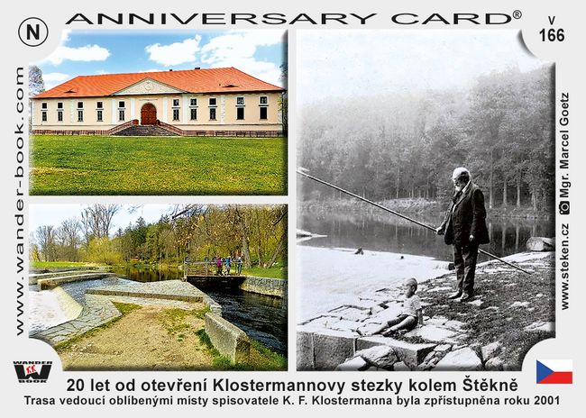 20 let od otevření Klostermannovy stezky kolem Štěkně