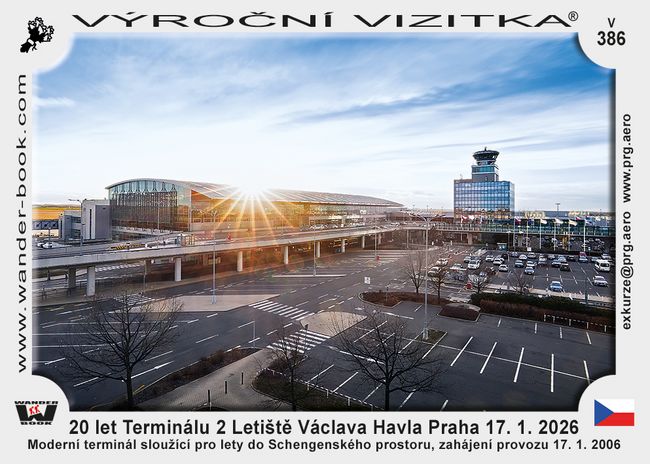 20 let Terminálu 2 Letiště Václava Havla Praha 17. 1. 2026