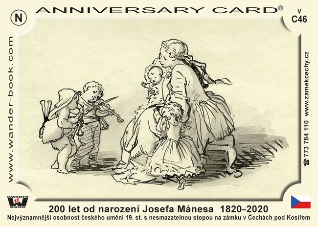 200 let od narození Josefa Mánesa  1820–2020