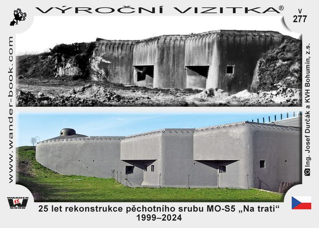 25 let rekonstrukce pěchotního srubu MO-S5 „Na trati“ 1999–2024