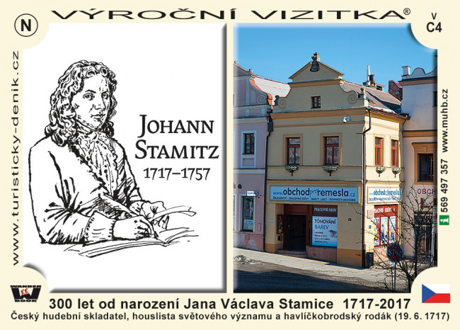 300 let od narození Jana Václava Stamice 1717 - 2017