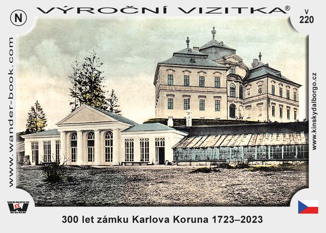 300 let zámku Karlova Koruna 1723–2023
