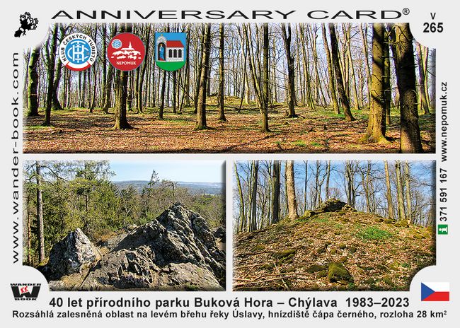 40 let přírodního parku Buková Hora – Chýlava  1983–2023