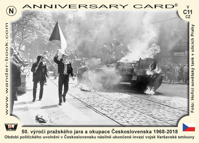 50. výročí pražského jara a okupace Československa 1968-2018