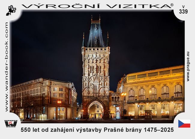 550 let od zahájení výstavby Prašné brány 1475–2025