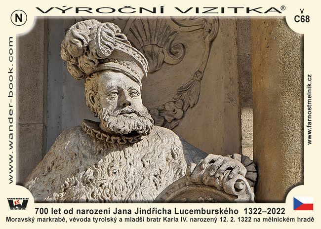 700 let od narození Jana Jindřicha Lucemburského  1322–2022