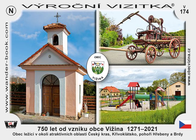 750 let od vzniku obce Vižina  1271–2021