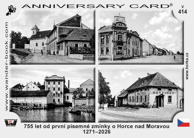 755 let od první písemné zmínky o Horce nad Moravou 1271–2026