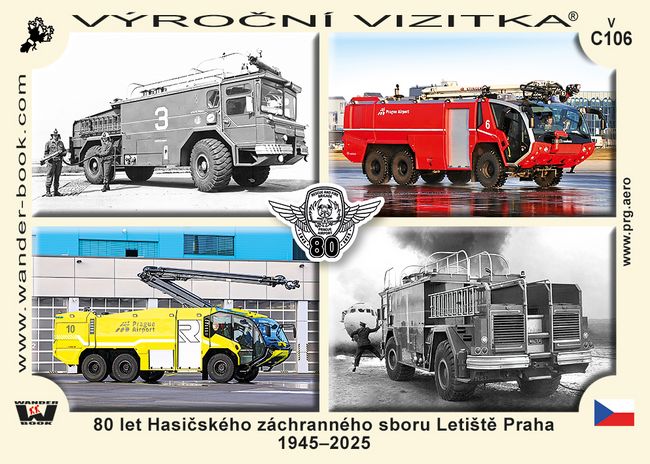 80 let Hasičského záchranného sboru Letiště Praha 1945–2025