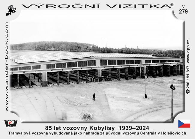 85 let vozovny Kobylisy  1939–2024