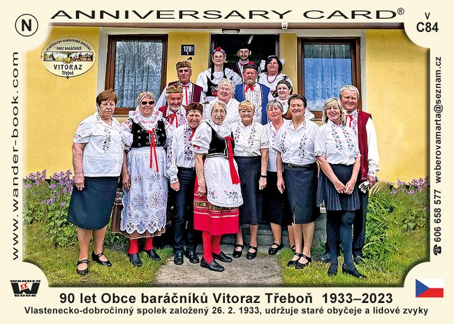 90 let Obce baráčníků Vitoraz Třeboň  1933–2023