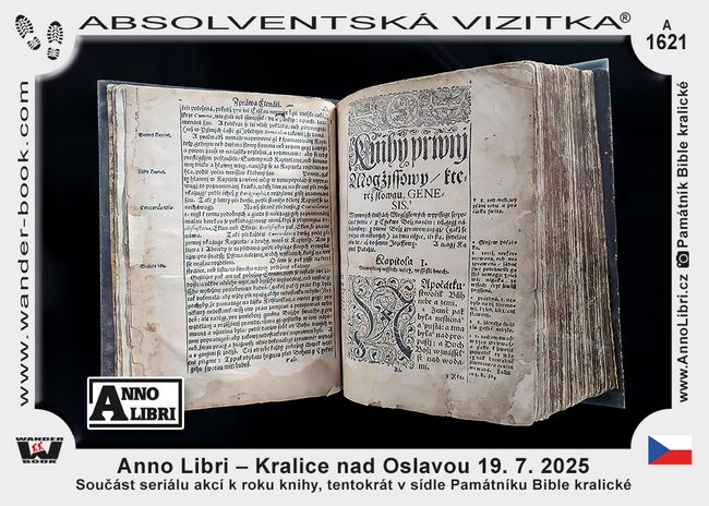 Anno Libri – Kralice nad Oslavou 19. 7. 2025