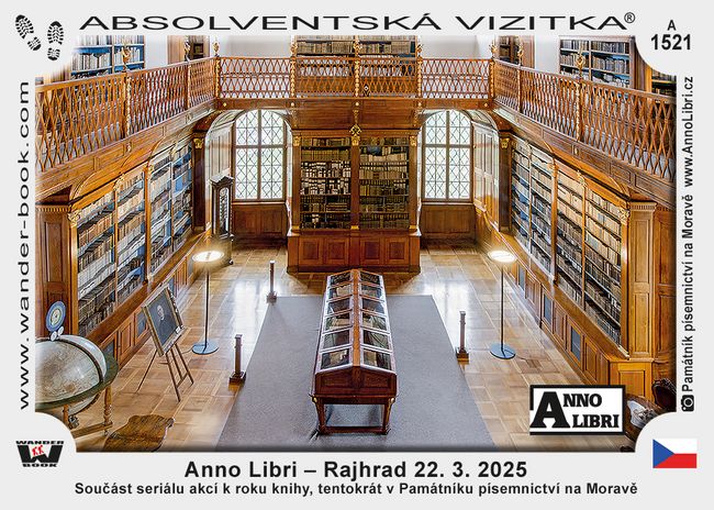 Anno Libri – Rajhrad 22. 3. 2025