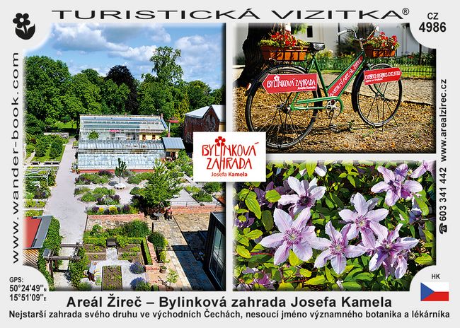 Areál Žireč – Bylinková zahrada Josefa Kamela